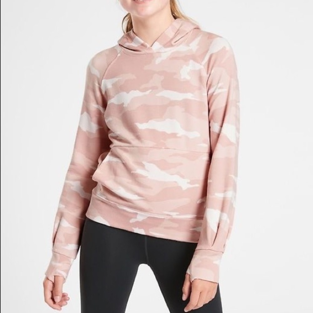 Athleta Girl In Your Element 2.0 Hoodie in Pink Camo